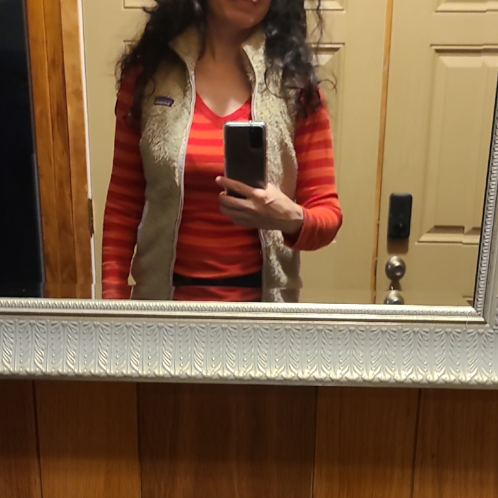 Patagonia Tan Fleece Vest